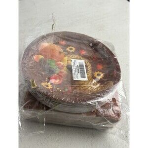 FALL Thanksgiving Dessert Paper Plates & Napkins Service for 50 Tableware